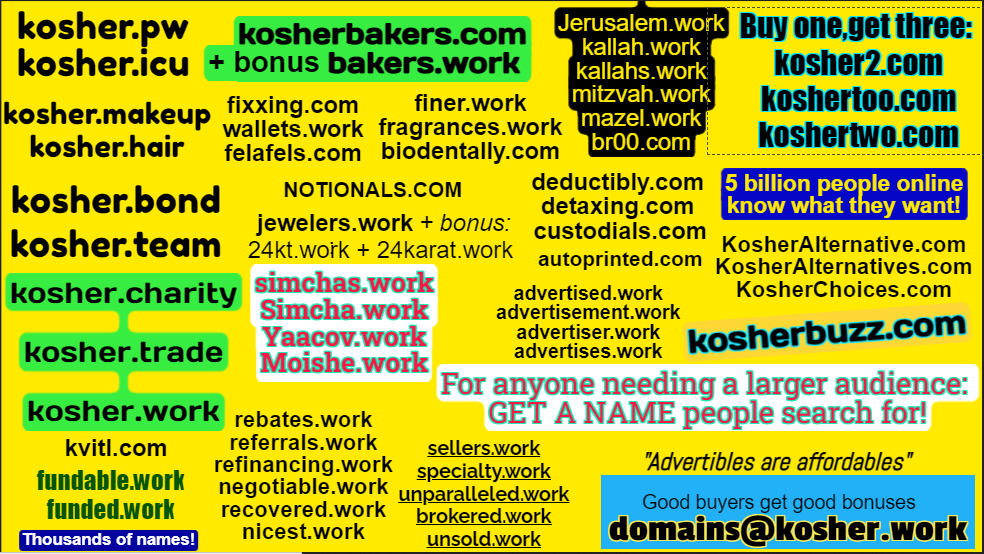 Kosher Domains For Sale